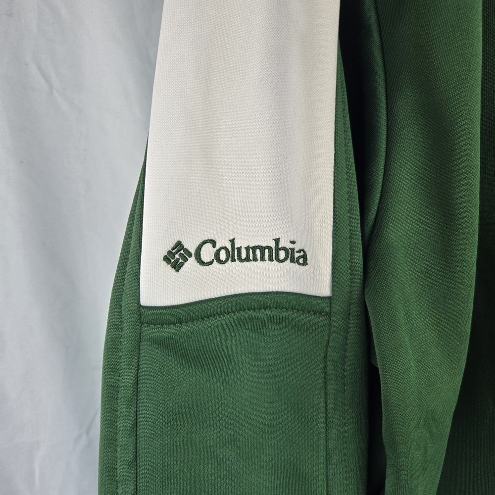 Columbia Michigan State Omni Shield Quarter Zip Mens‎ Lrg Jacket Go Green Sparty - Picture 3 of 8